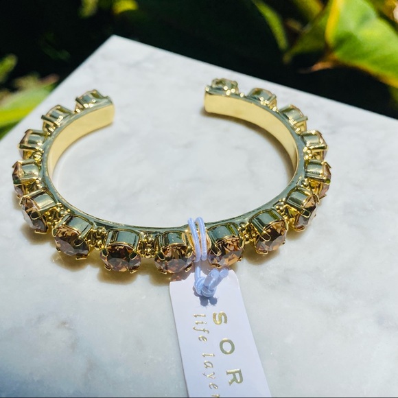 Sorrelli Riveting Romance Cuff Bracelet in “Light Colorado” NWT - Picture 7 of 15